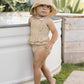 Quincy Mae Bucket Hat - Honey Stripe Small