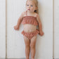 Quincy Mae Smocked Ruffle Bikini - Poppy Floral