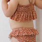 Quincy Mae Smocked Ruffle Bikini - Poppy Floral