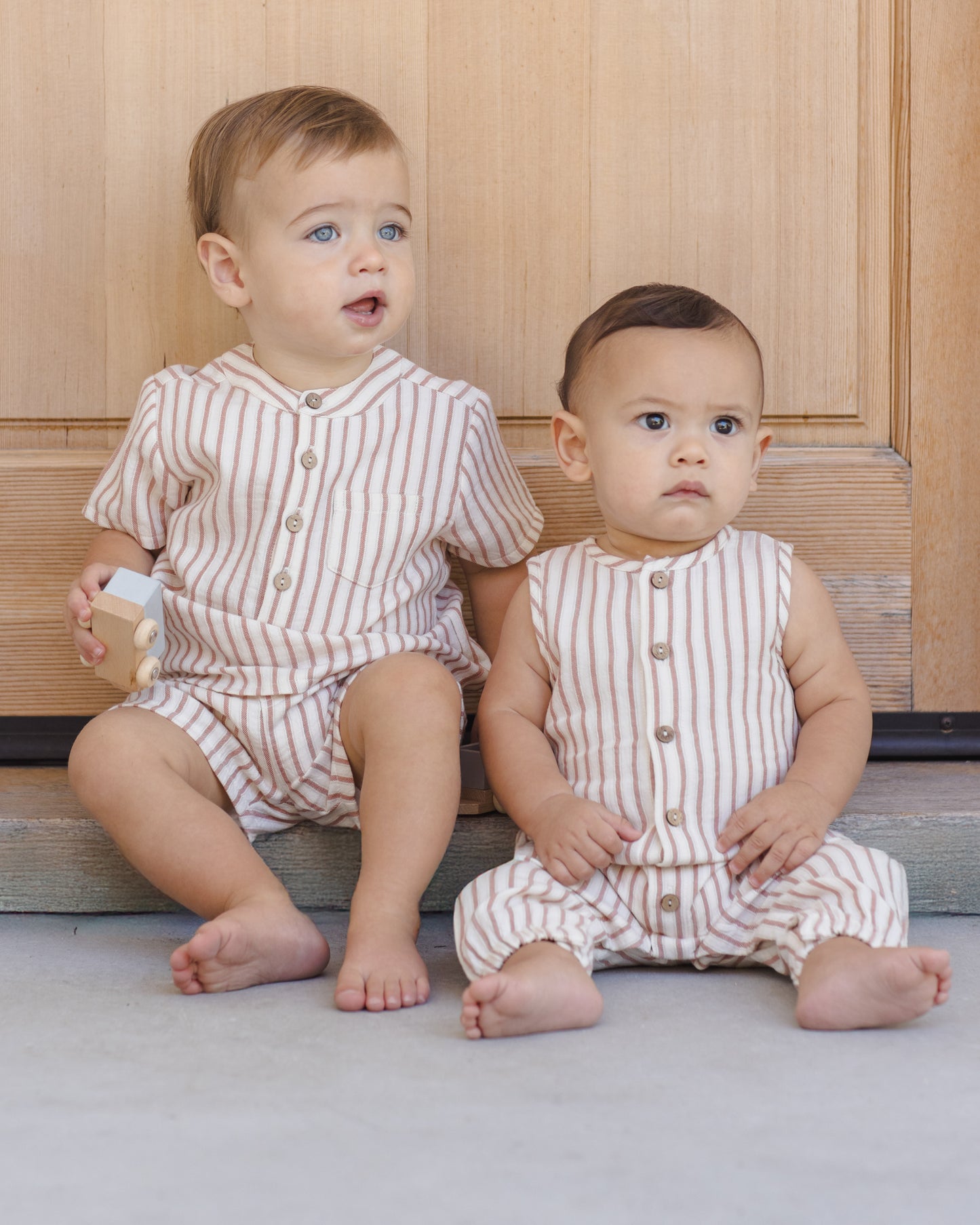 Quincy Mae Jaxson Shirt - Vintage Stripe