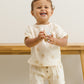 Quincy Mae Woven Boxy Top - Sunburst
