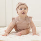 Quincy Mae Flutter Sleeve Bodysuit - Blush