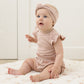 Quincy Mae Flutter Sleeve Bodysuit - Blush