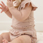 Quincy Mae Flutter Sleeve Bodysuit - Blush