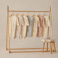 Quincy Mae Zip Longsleeve Sleeper Footie - Oat Microstripe