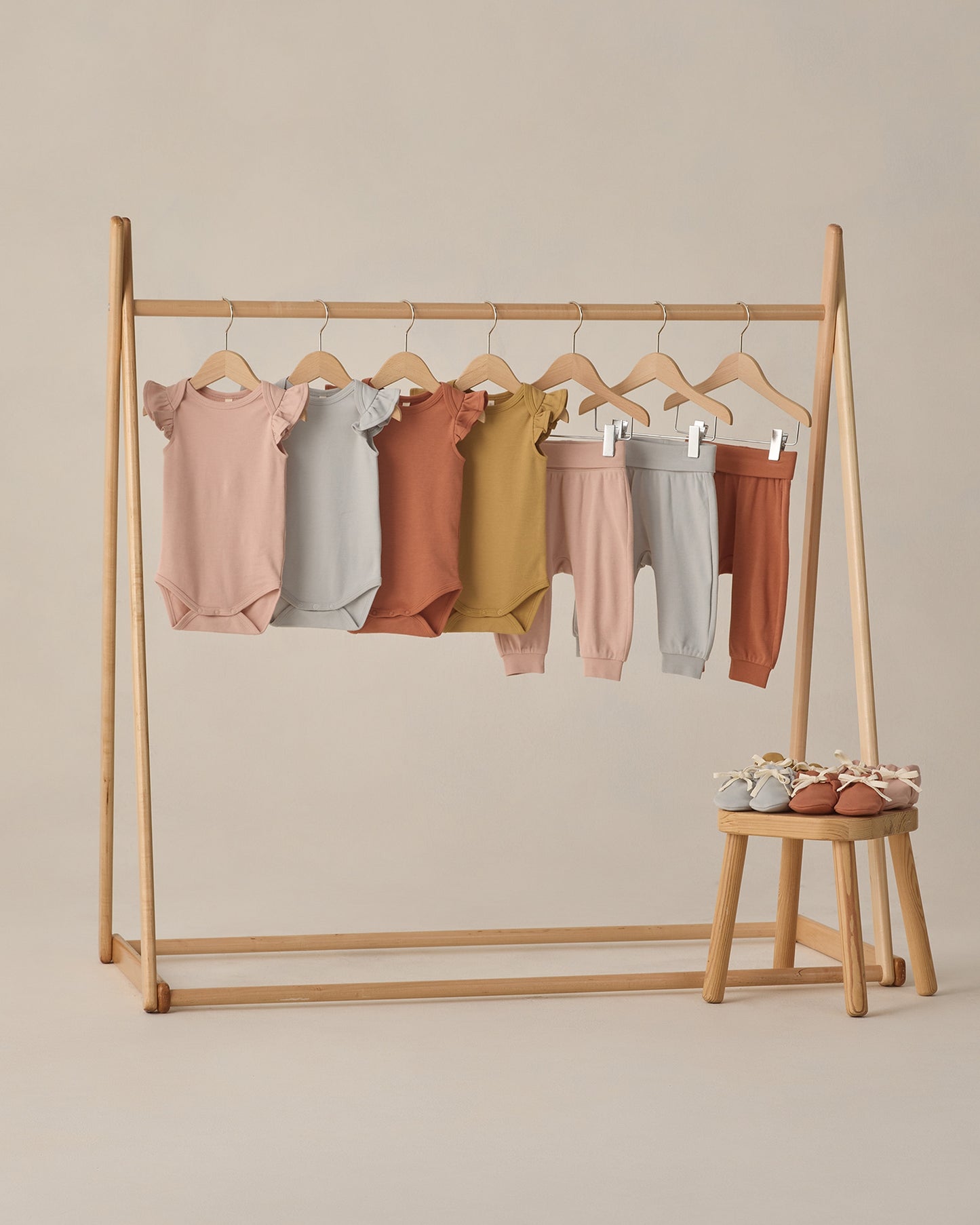 Quincy Mae Flutter Sleeve Bodysuit - Honey