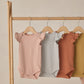 Quincy Mae Flutter Sleeve Bodysuit - Blush