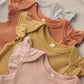 Quincy Mae Flutter Sleeve Bodysuit - Honey