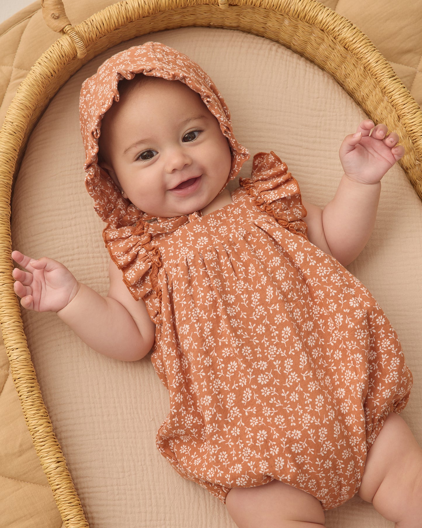 Quincy Mae Maya Romper - Poppy Floral