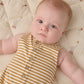 Quincy Mae Sleeveless Jumpsuit - Honey Stripe