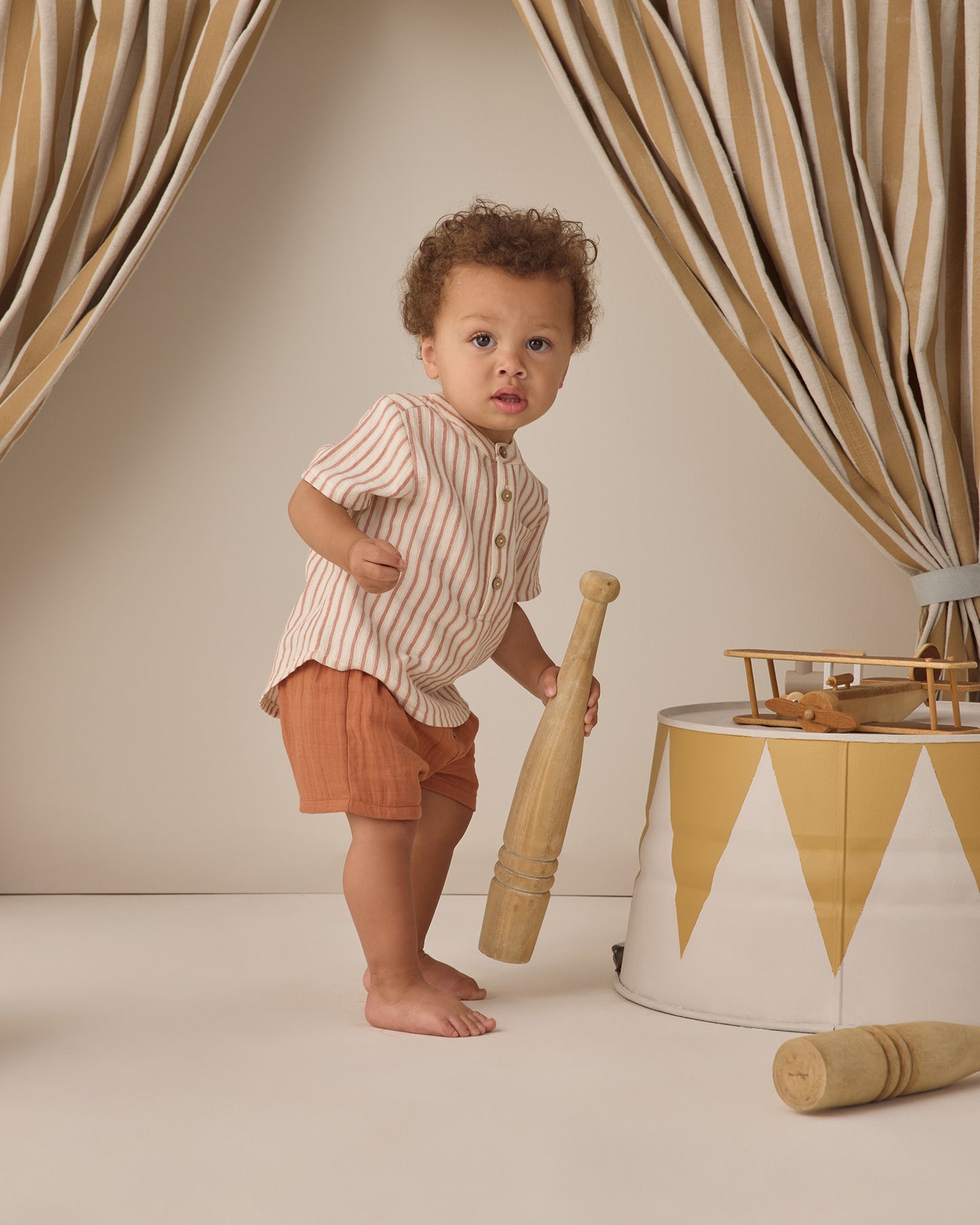 Quincy Mae Woven Short - Poppy