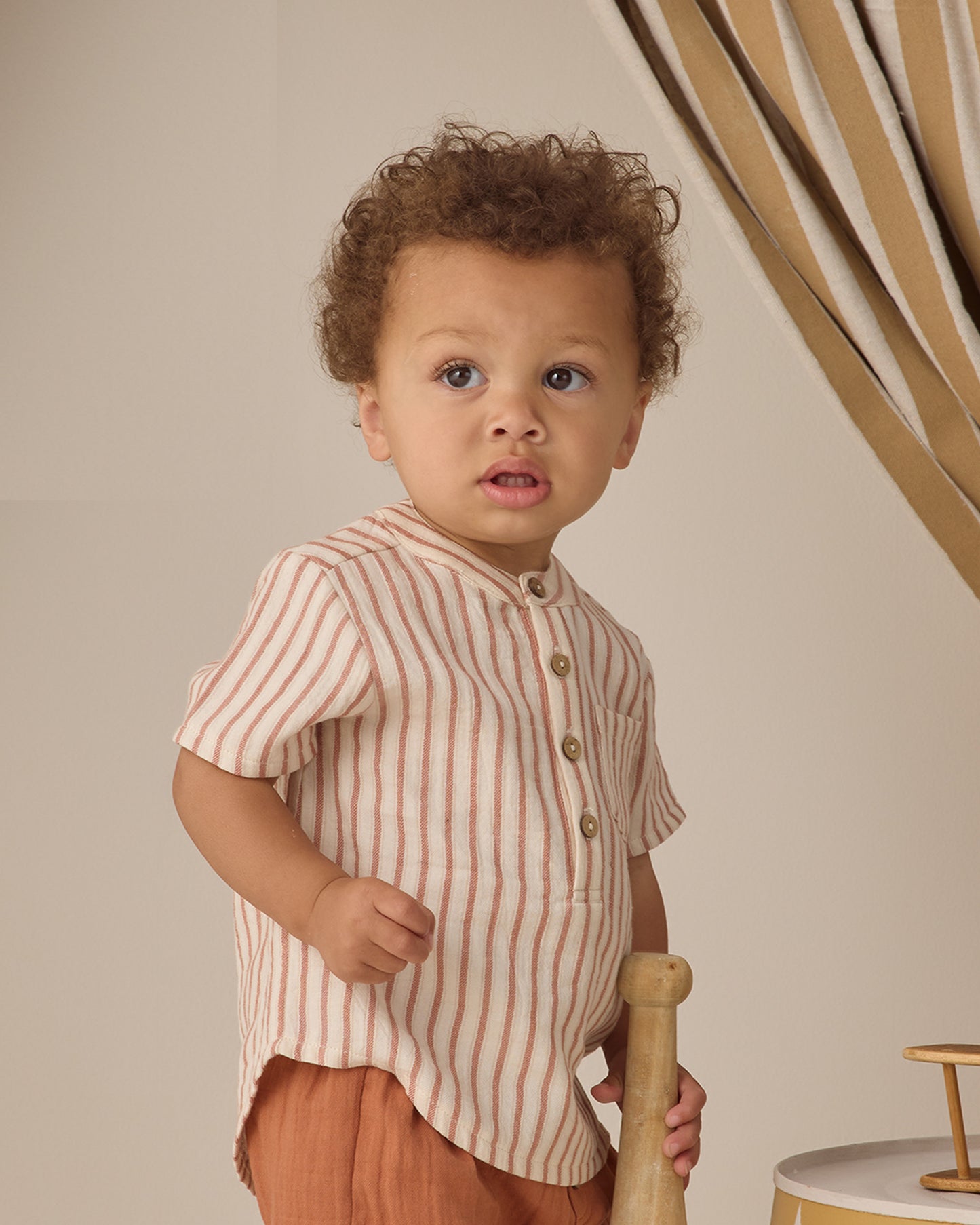 Quincy Mae Jaxson Shirt - Vintage Stripe