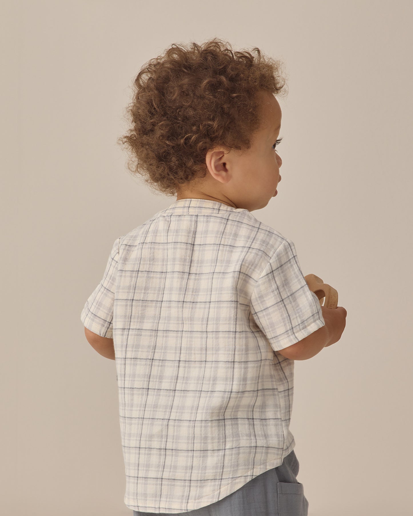 Quincy Mae Jaxson Shirt - Blue Plaid