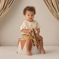 Quincy Mae Woven Boxy Top - Sunburst
