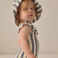 Quincy Mae Scoop Back One-Piece Swimsuit - Retro Ocean Stripe