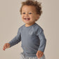 Quincy Mae Boys Swim Short - Ocean Gingham