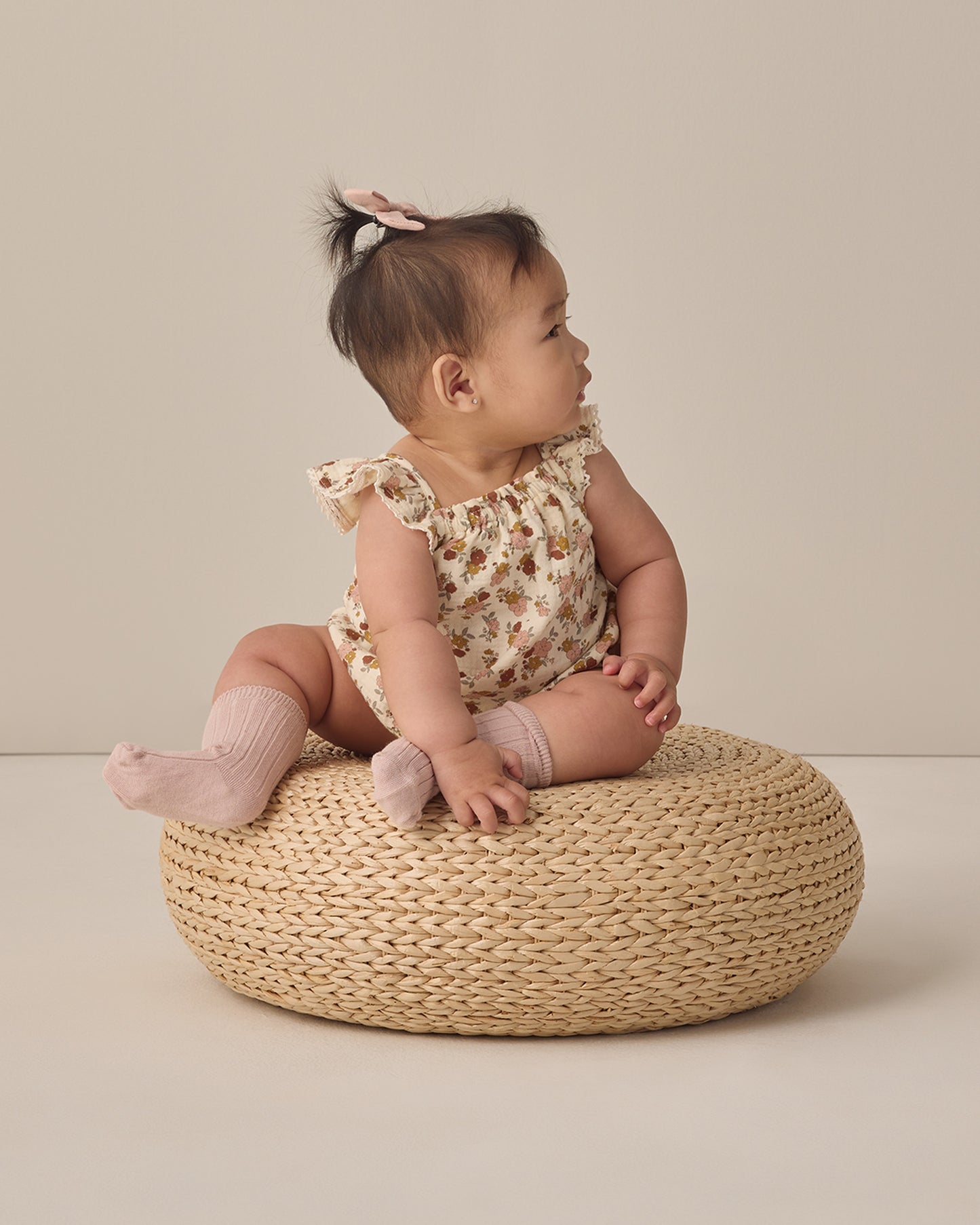 Quincy Mae Bonnie Romper - Bloom