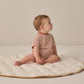 Quincy Mae Relaxed Bubble Romper - Poppy Stripe