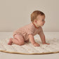 Quincy Mae Relaxed Bubble Romper - Poppy Stripe