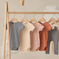 Quincy Mae Ribbed Henley Bodysuit - Ocean