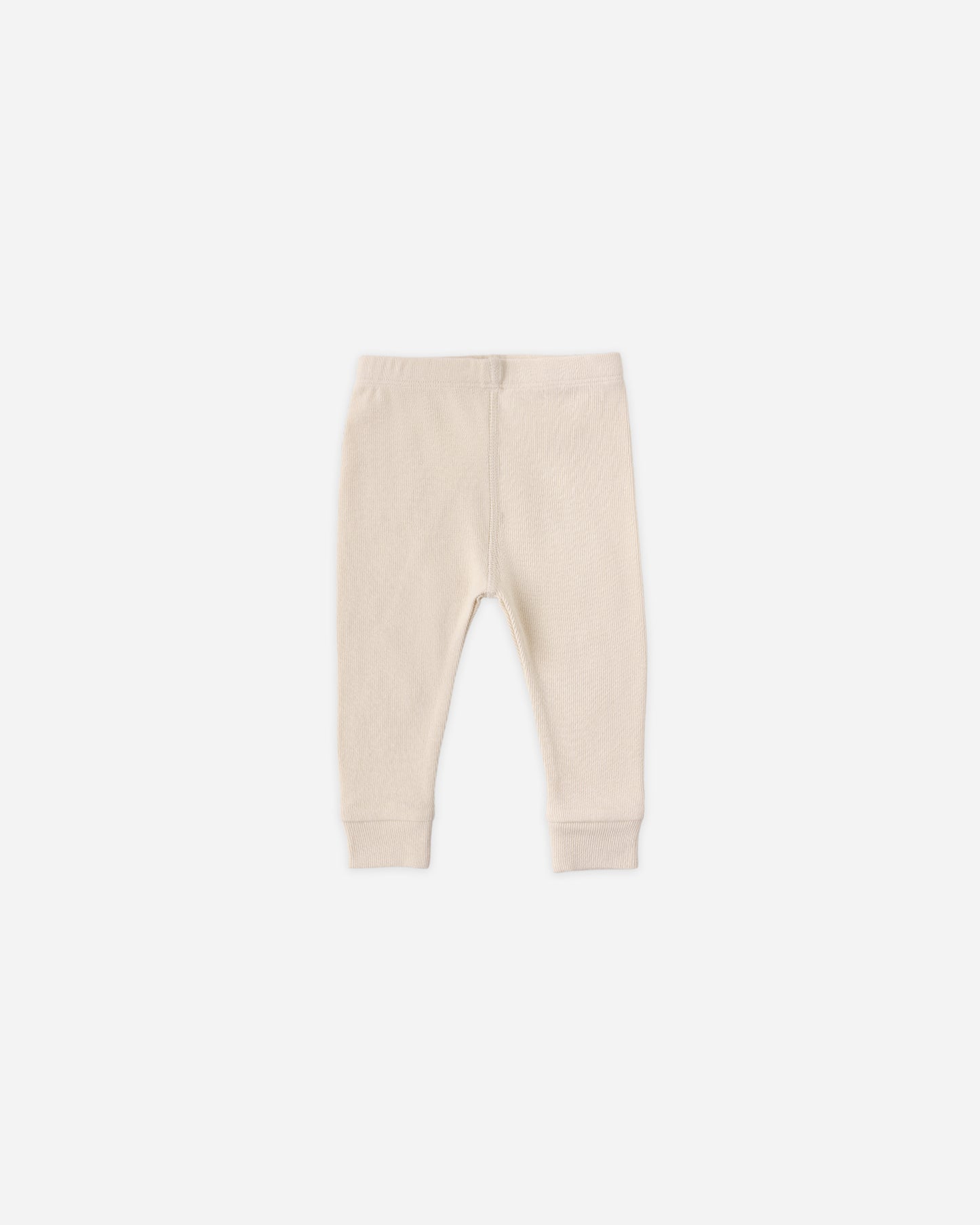 Quincy Mae Ribbed Legging - Ecru