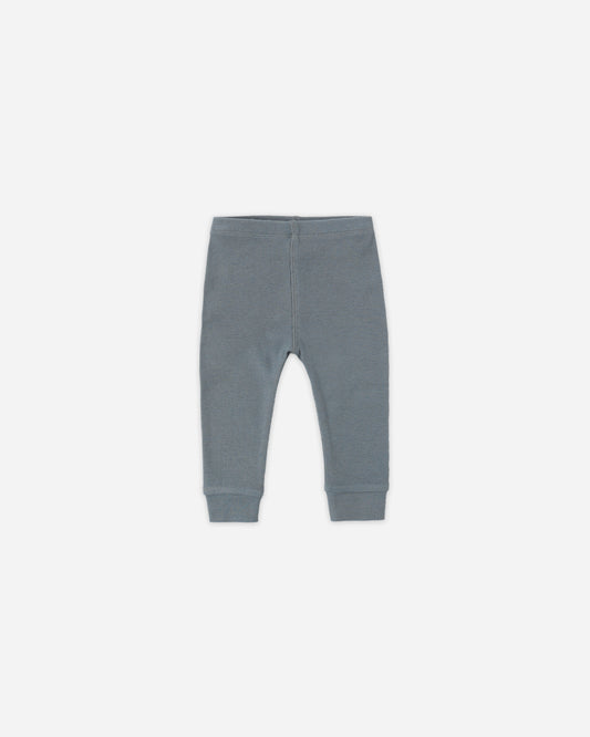 Quincy Mae Ribbed Legging - Ocean