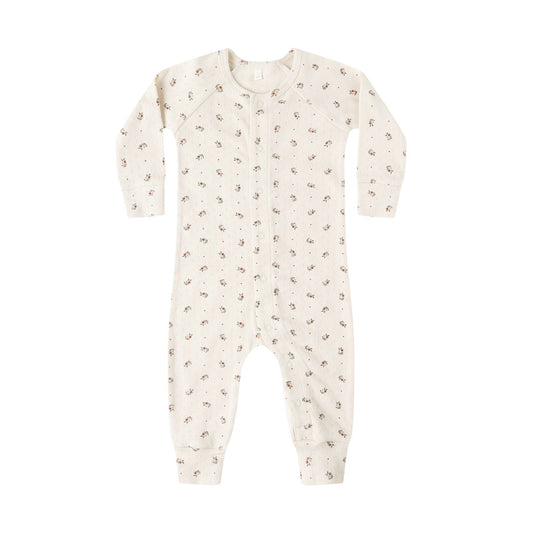 Quincy Mae Pointelle Long John - Holly Berry