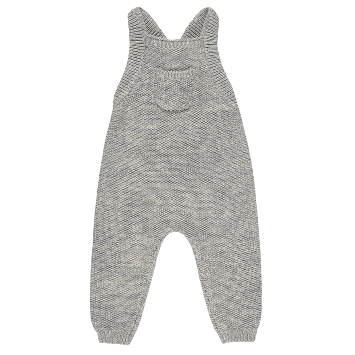 Quincy Mae Knit Overall - Heathered Blue