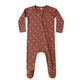 Quincy Mae Bamboo Zip Footie - Candy Canes