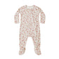 Quincy Mae Bamboo Zip Footie - Bloom