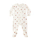 Quincy Mae Bamboo Zip Footie - Pumpkins