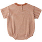 Quincy Mae Relaxed Bubble Romper - Poppy Stripe