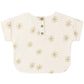 Quincy Mae Woven Boxy Top - Sunburst