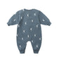 Quincy Mae Relaxed Fleece Jumpsuit - Silver Moons