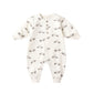 Quincy Mae Relaxed Fleece Jumpsuit - Bats