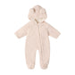 Quincy Mae Bear Jumpsuit - Antique