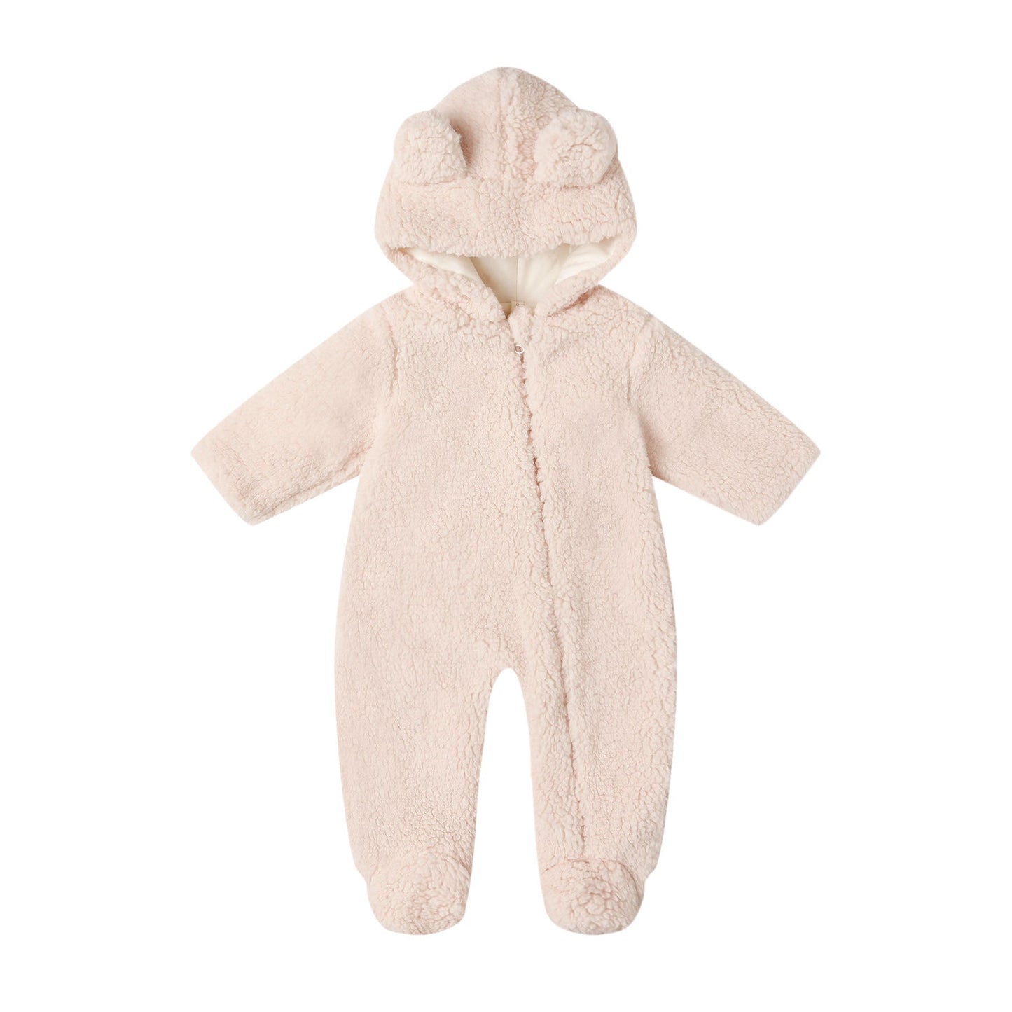 Quincy Mae Bear Jumpsuit - Antique
