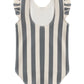 Quincy Mae Scoop Back One-Piece Swimsuit - Retro Ocean Stripe