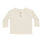Quincy Mae Henley Knit Top - Natural 