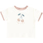 Quincy Mae Ringer Tee - Cherry