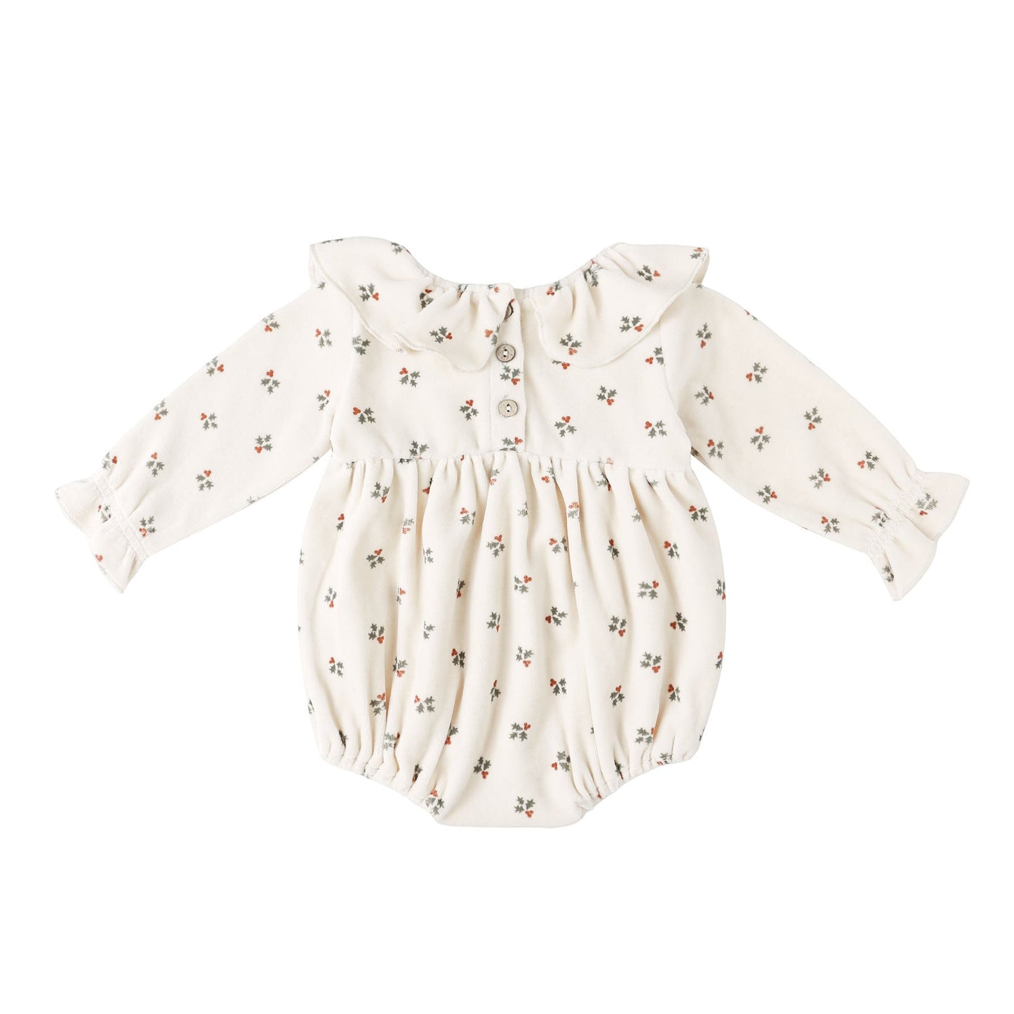 Quincy Mae Wendy Romper - Holly Berry