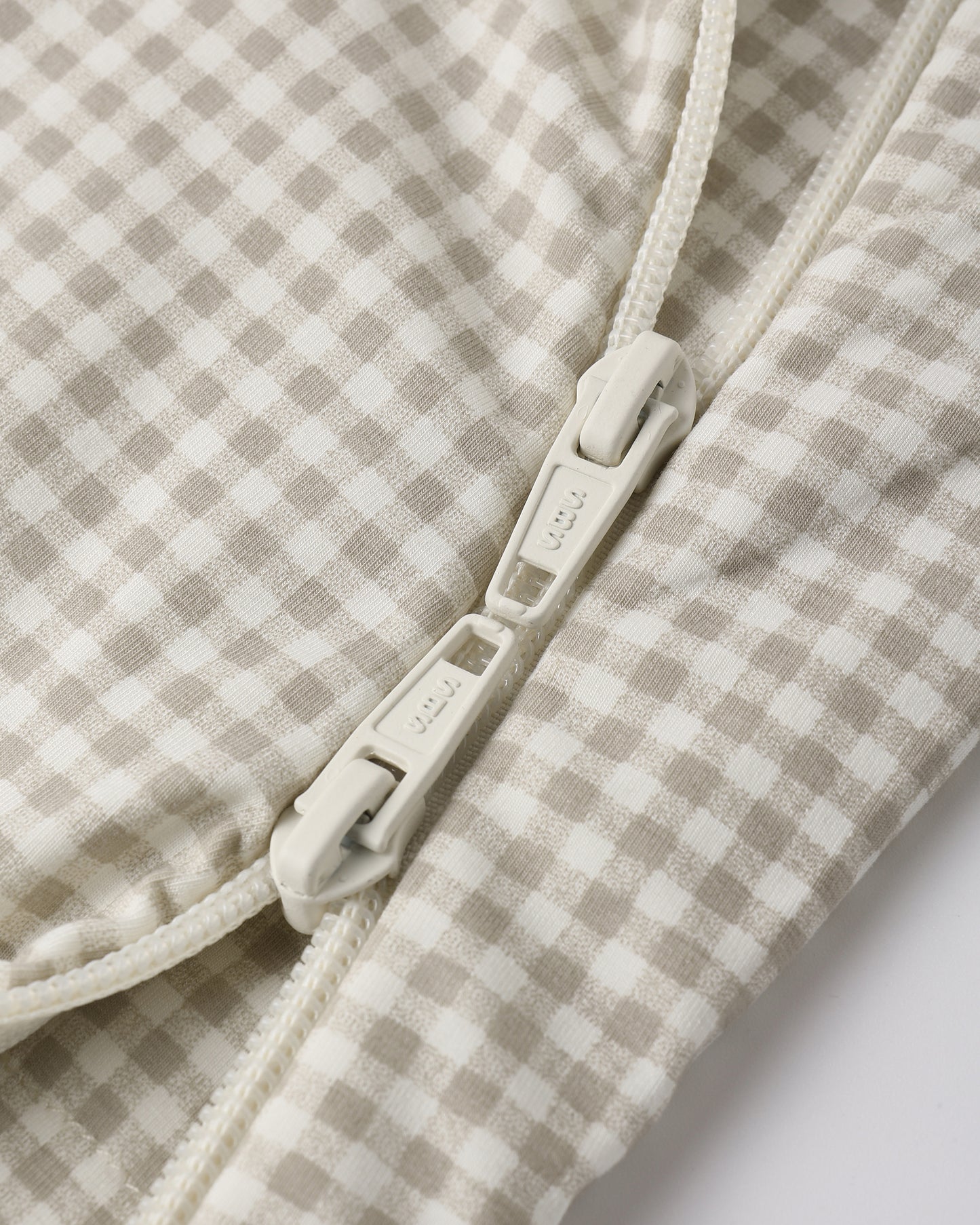 Quincy Mae Bamboo Sleep Bag - Oat Gingham