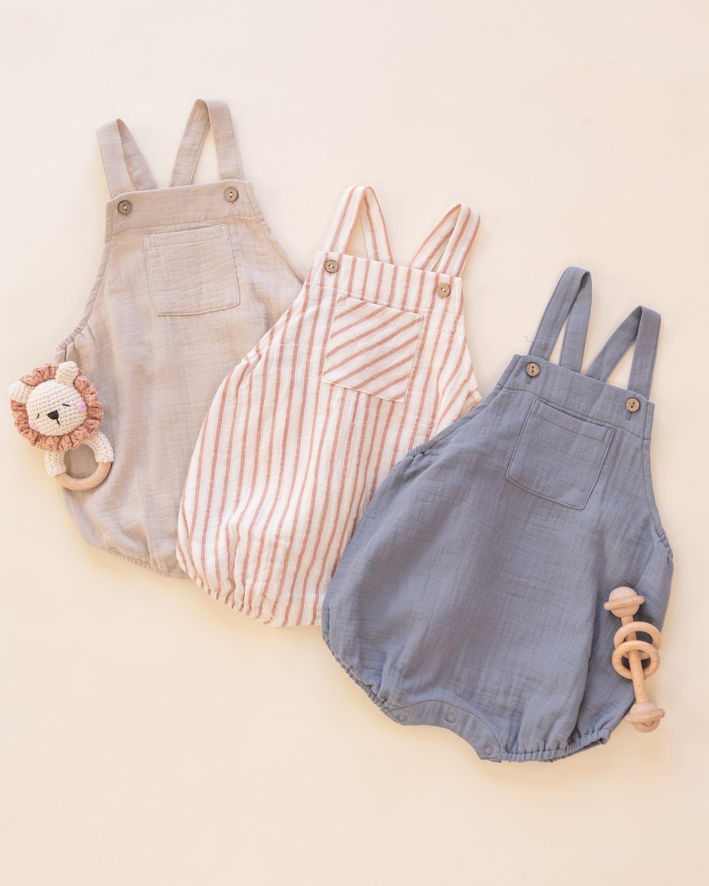 Quincy Mae Hayes Romper - Ocean