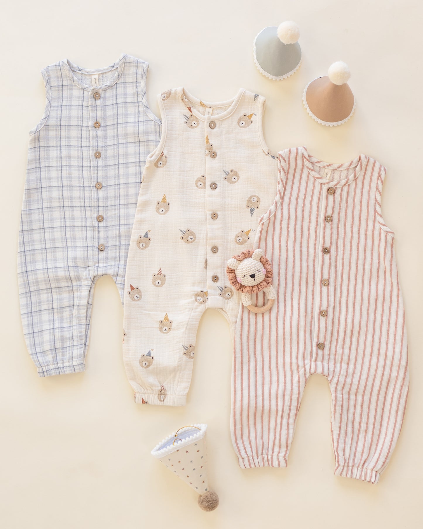 Quincy Mae Woven Jumpsuit - Vintage Stripe