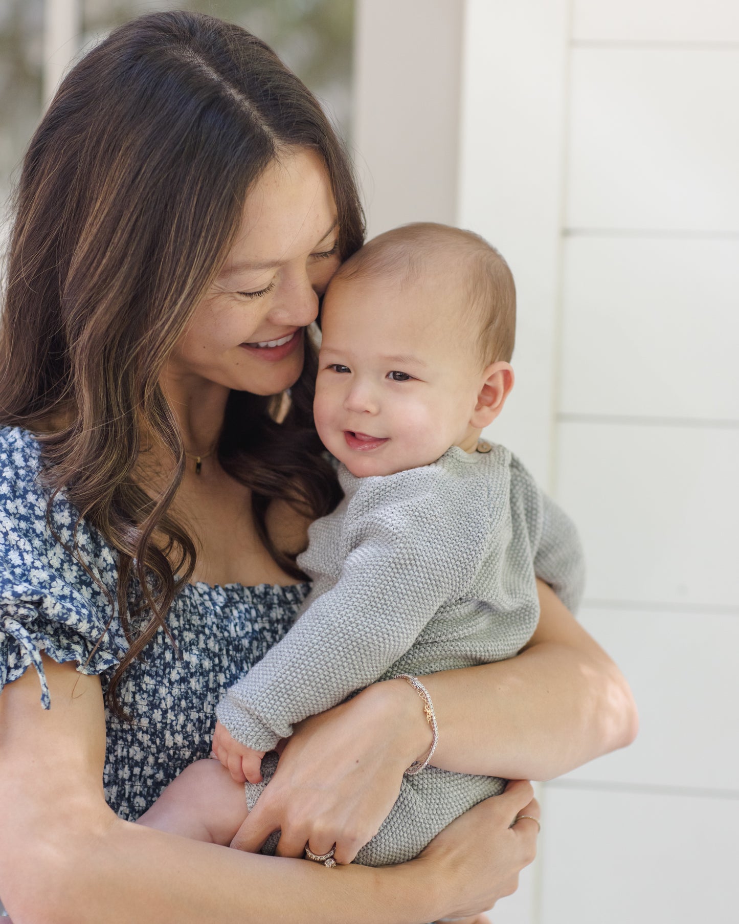 Quincy Mae Summer Knit Set - Heathered Sky