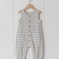 Quincy Mae Waffle Jumpsuit - Sky Stripe