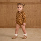 Rylee and Cru Cora Romper - Golden Fleur