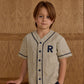 Rylee and Cru Baseball Shirt - Navy Pinstripe