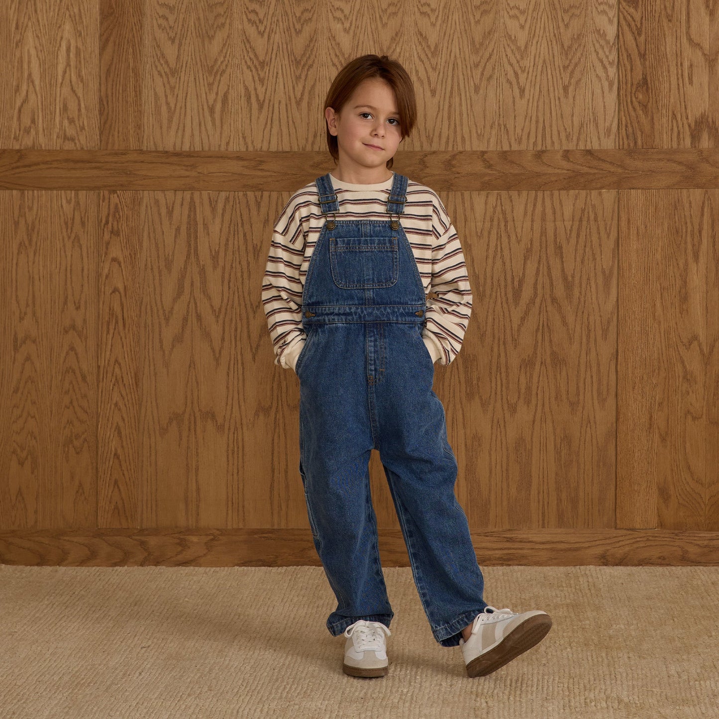 Rylee and Cru Relaxed Long Sleeve Tee - Vintage Stripe