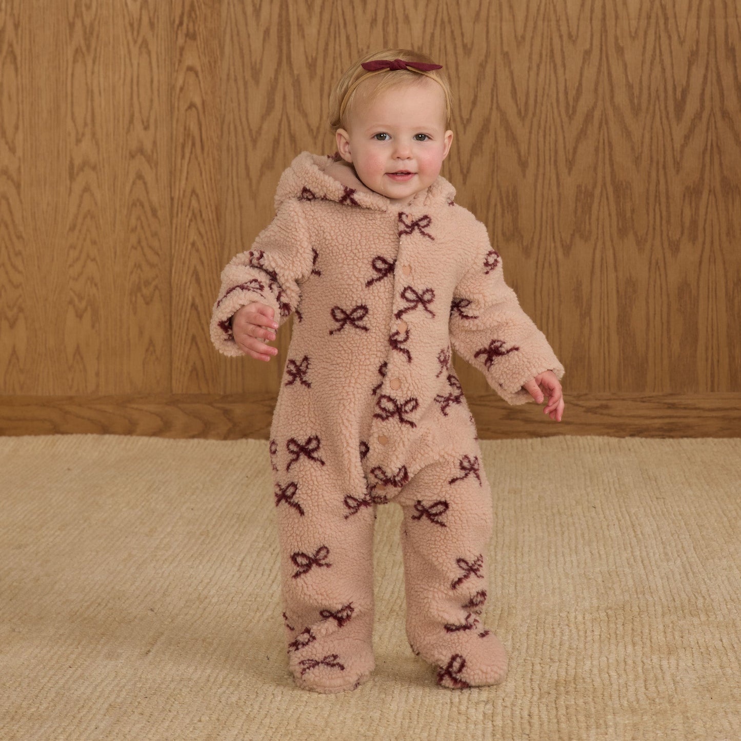 Rylee and Cru Fleece Jumpsuit - Bows